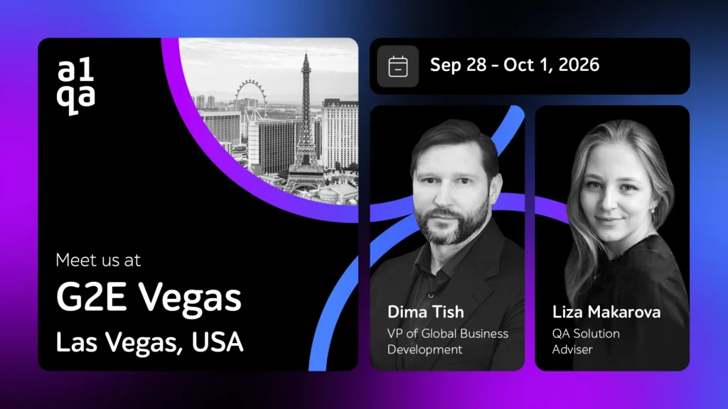 Dima Tish y Liza Makarova representarán a a1qa en G2E Las Vegas 2026